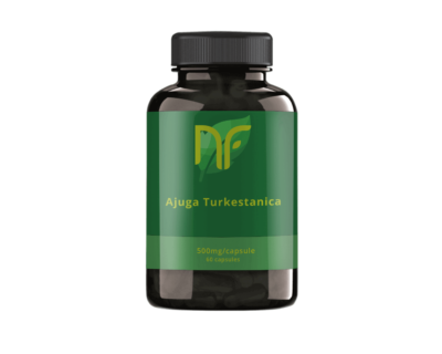 photo of a box of turkesterone 60 capsules in the form of ajuga turkestanica cheap for bodybuilding, it is a dietary supplement