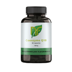 photo of a box of coenzyme q10 capsules for hair, skin and bodybuilding. taking coenzyme q10 or coq10 also known as ubiquinol or ubiquinone provides the benefits of coenz q10 with its very positive views on health and inflammation